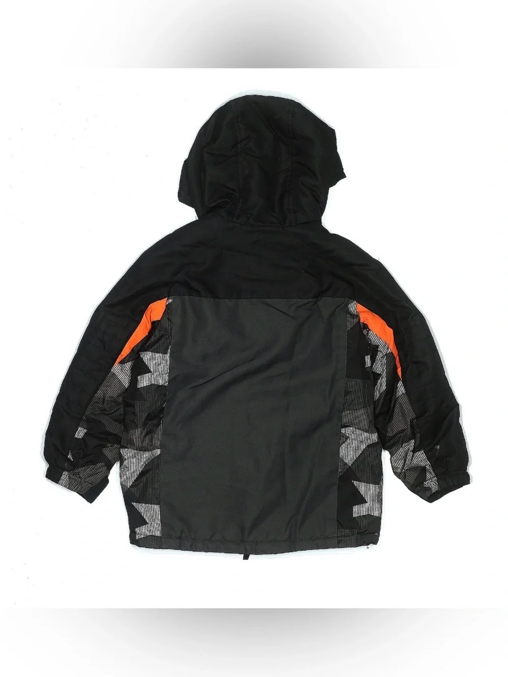 ZeroXposur Black Warm Jacket with Orange Accents Hooded